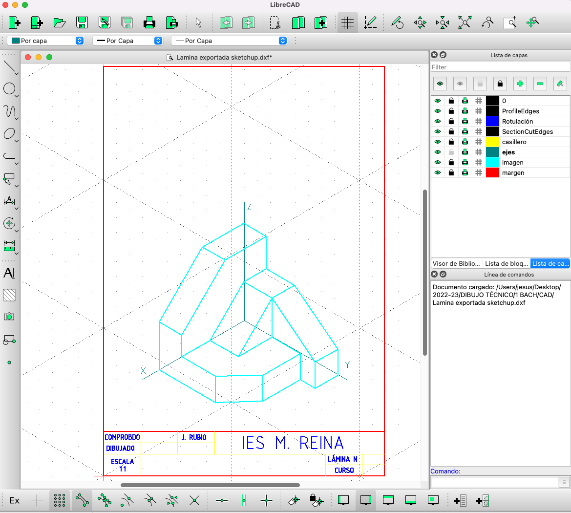 Interfaz LibreCad