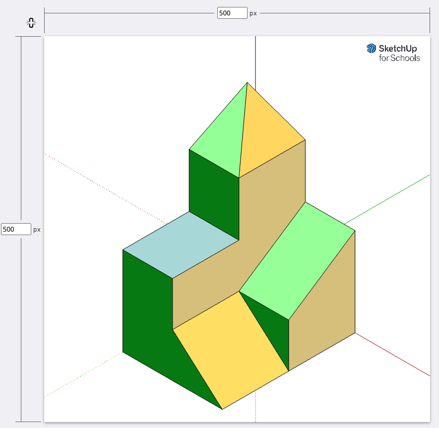 Volumen básica en SketchUp