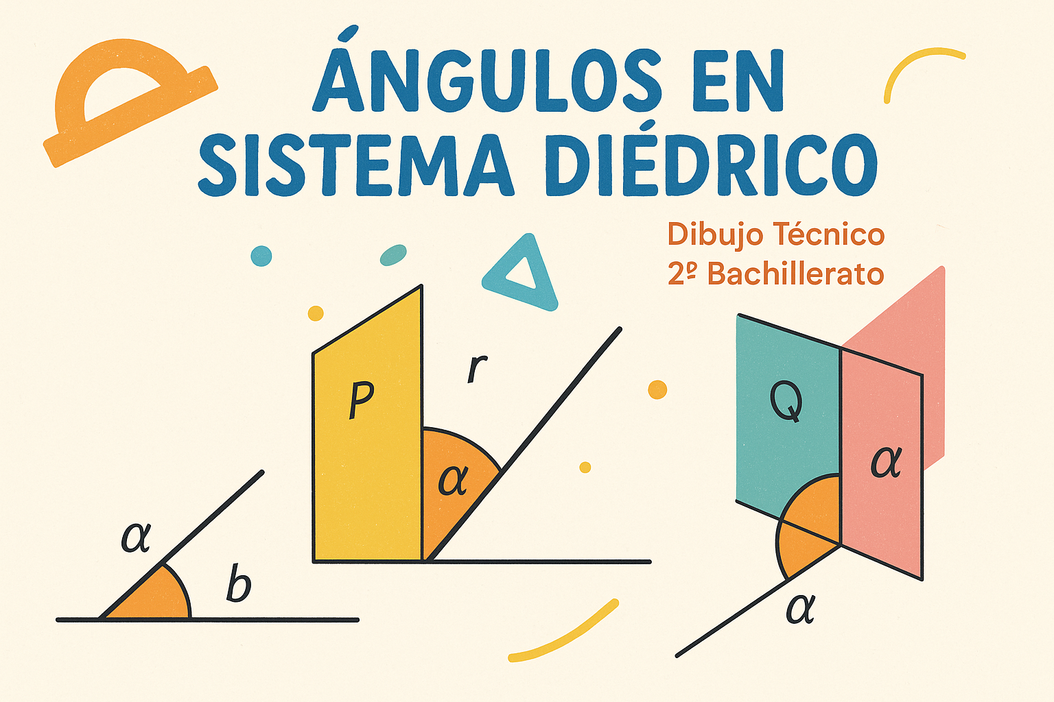 Ángulos en diédrico